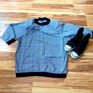 80s quarter sleeves long top/sweatshirt